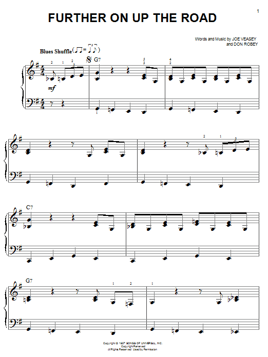 Eric Clapton Further On Up The Road sheet music notes and chords. Download Printable PDF.