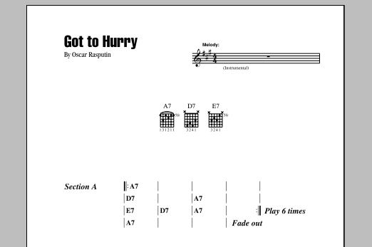 Eric Clapton Got To Hurry Sheet Music Notes & Chords for Lyrics & Chords - Download or Print PDF