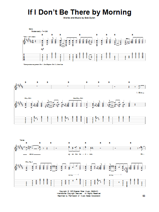 Eric Clapton If I Don't Be There By Morning Sheet Music Notes & Chords for Guitar Tab - Download or Print PDF