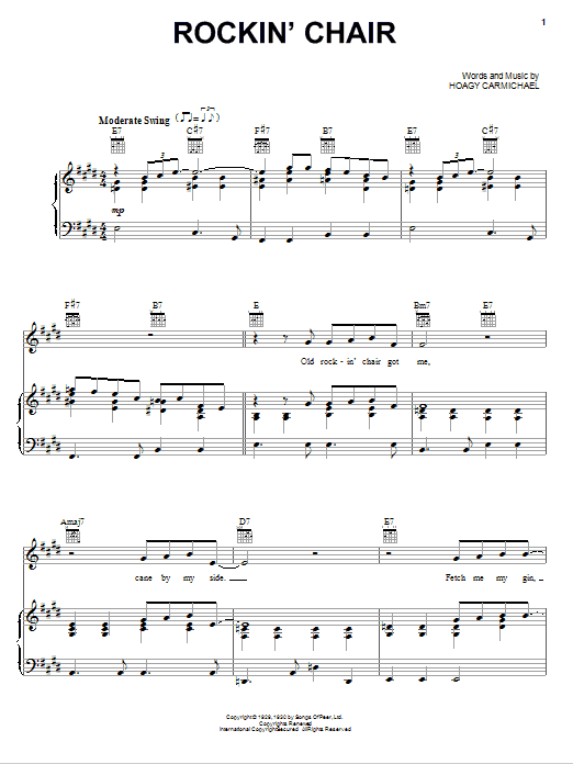 Eric Clapton Rockin' Chair Sheet Music Notes & Chords for Guitar Tab - Download or Print PDF