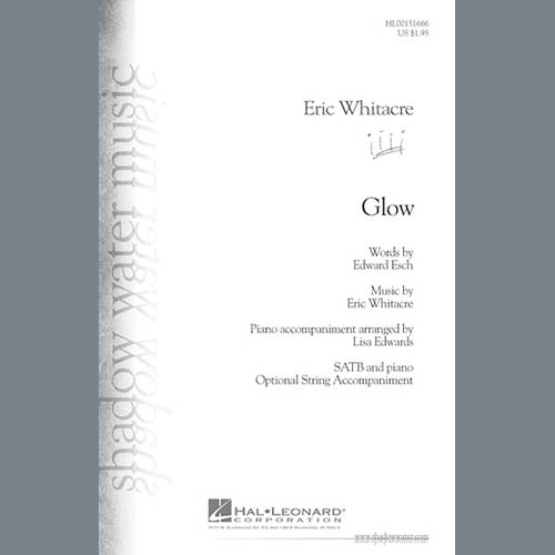 Eric Whitacre, Glow, Piano, Vocal & Guitar (Right-Hand Melody)