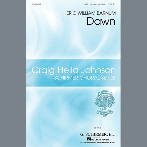 Eric William Barnum, Dawn, SATB