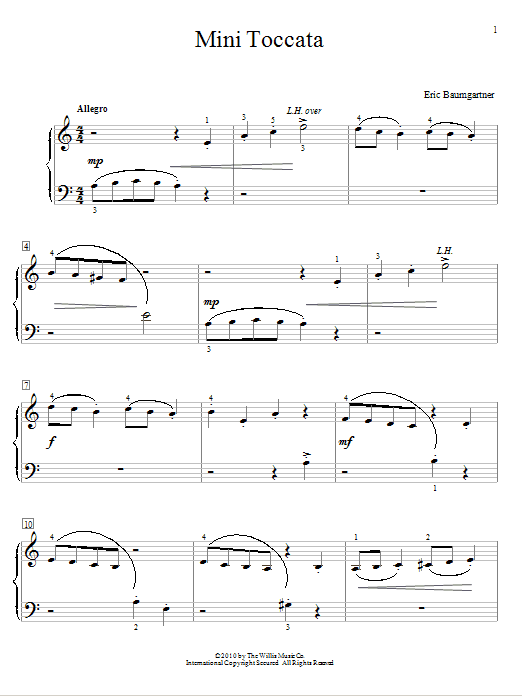 Mini Toccata sheet music