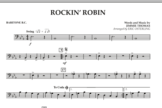 Rockin' Robin - Baritone B.C. sheet music