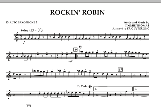 Rockin' Robin - Eb Alto Saxophone 2 sheet music