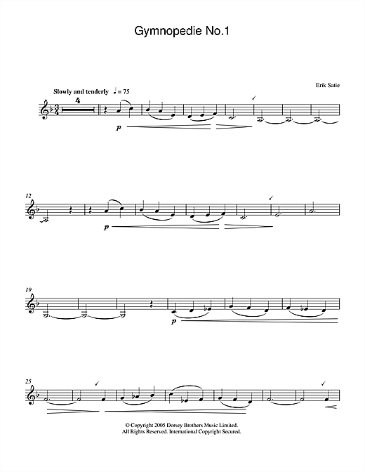 Gymnopedie No. 1 sheet music