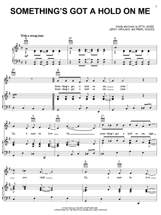 Etta James Something's Got A Hold On Me Sheet Music Notes & Chords for Piano & Vocal - Download or Print PDF