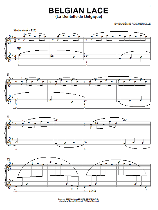 Belgian Lace sheet music