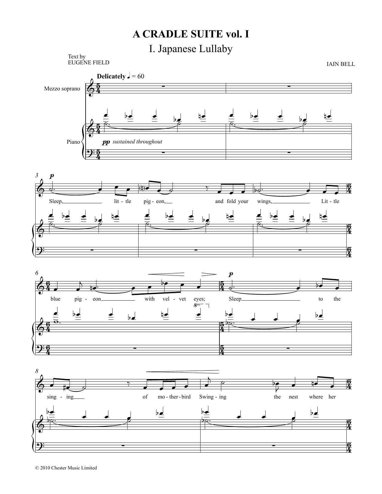 Eugene Field A Cradle Suite Vol. 1 Sheet Music Notes & Chords for Piano & Vocal - Download or Print PDF
