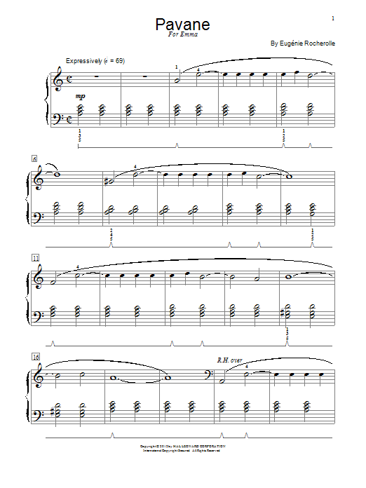 Eugénie Rocherolle Pavane Sheet Music Notes & Chords for Educational Piano - Download or Print PDF Eugénie Rocherolle Pavane Sheet Music Notes & Chords for Educational Piano - Download or Print PDF