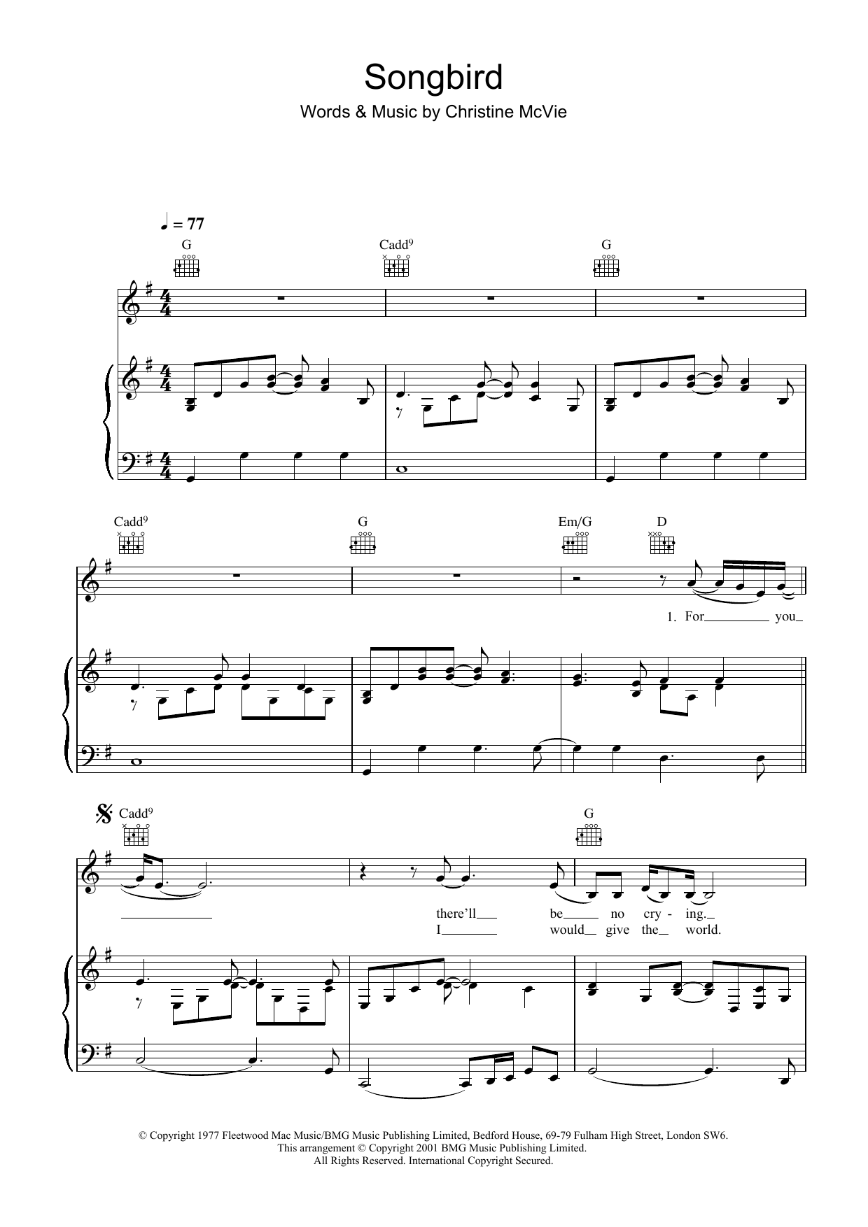 Eva Cassidy Songbird sheet music notes and chords. Download Printable PDF.