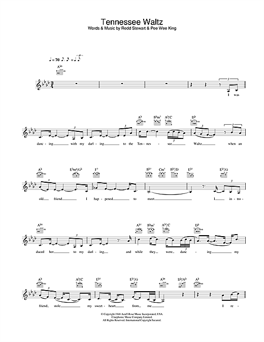 Preview Eva Cassidy Tennessee Waltz Jazz sheet music, notes and chords for Guitar Tab, SKU: 23548 sheet music, piano notes, chords, guitar tabs, score, transpose, transcribe, how to play, guide, download, learn, tutorial, progression, song, artist, awards, billboard, mtv, vh1, tour, single, album, release