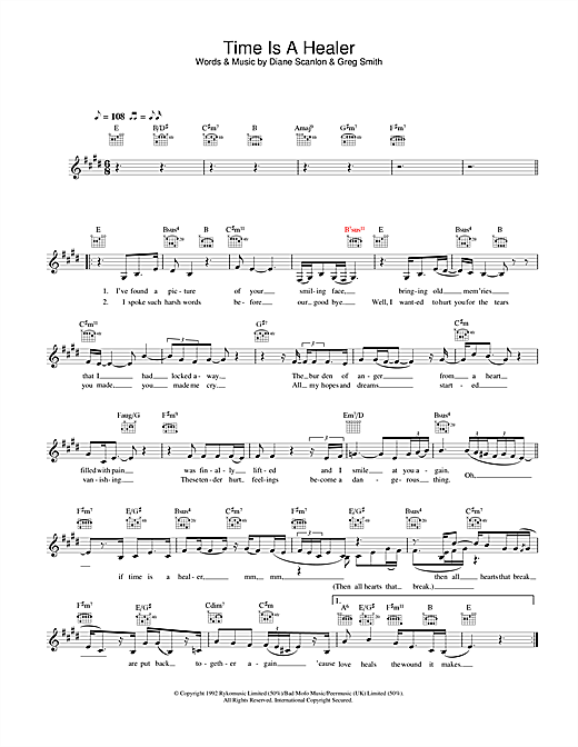 Preview Eva Cassidy Time Is A Healer Jazz sheet music, notes and chords for Piano, Vocal & Guitar, SKU: 17770 sheet music, piano notes, chords, guitar tabs, score, transpose, transcribe, how to play, guide, download, learn, tutorial, progression, song, artist, awards, billboard, mtv, vh1, tour, single, album, release