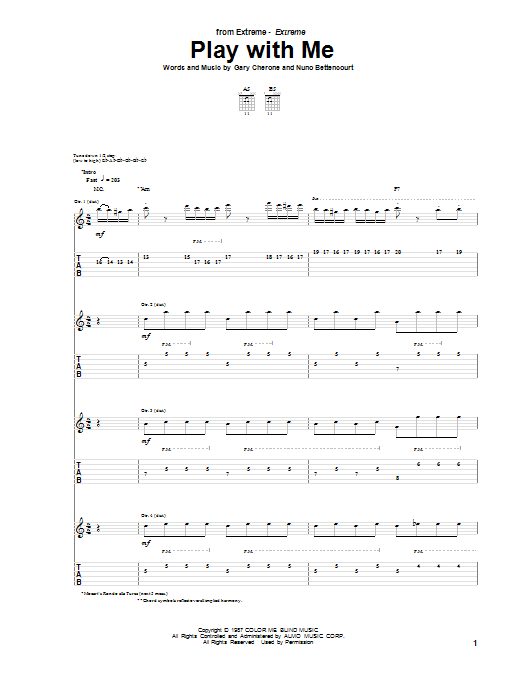 Play With Me sheet music