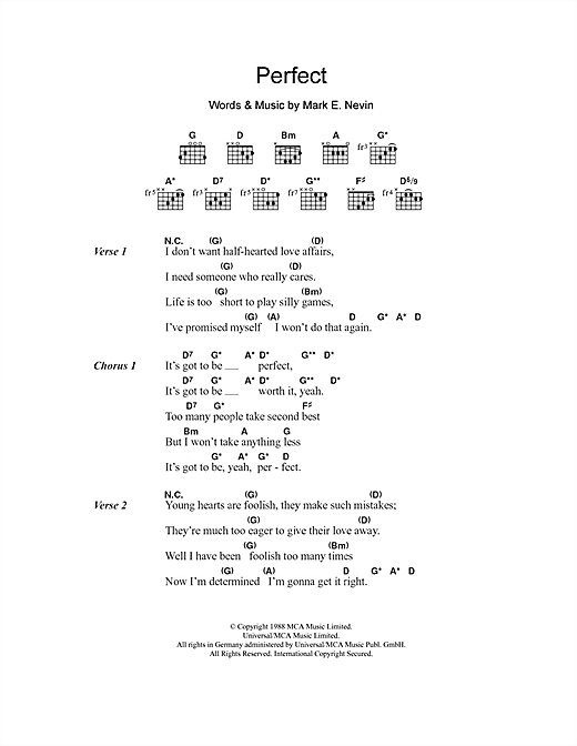 Fairground Attraction Perfect Sheet Music Download Pdf Score 106700 It sounds so good, you can't resist the satisfaction. sheet music notes chords