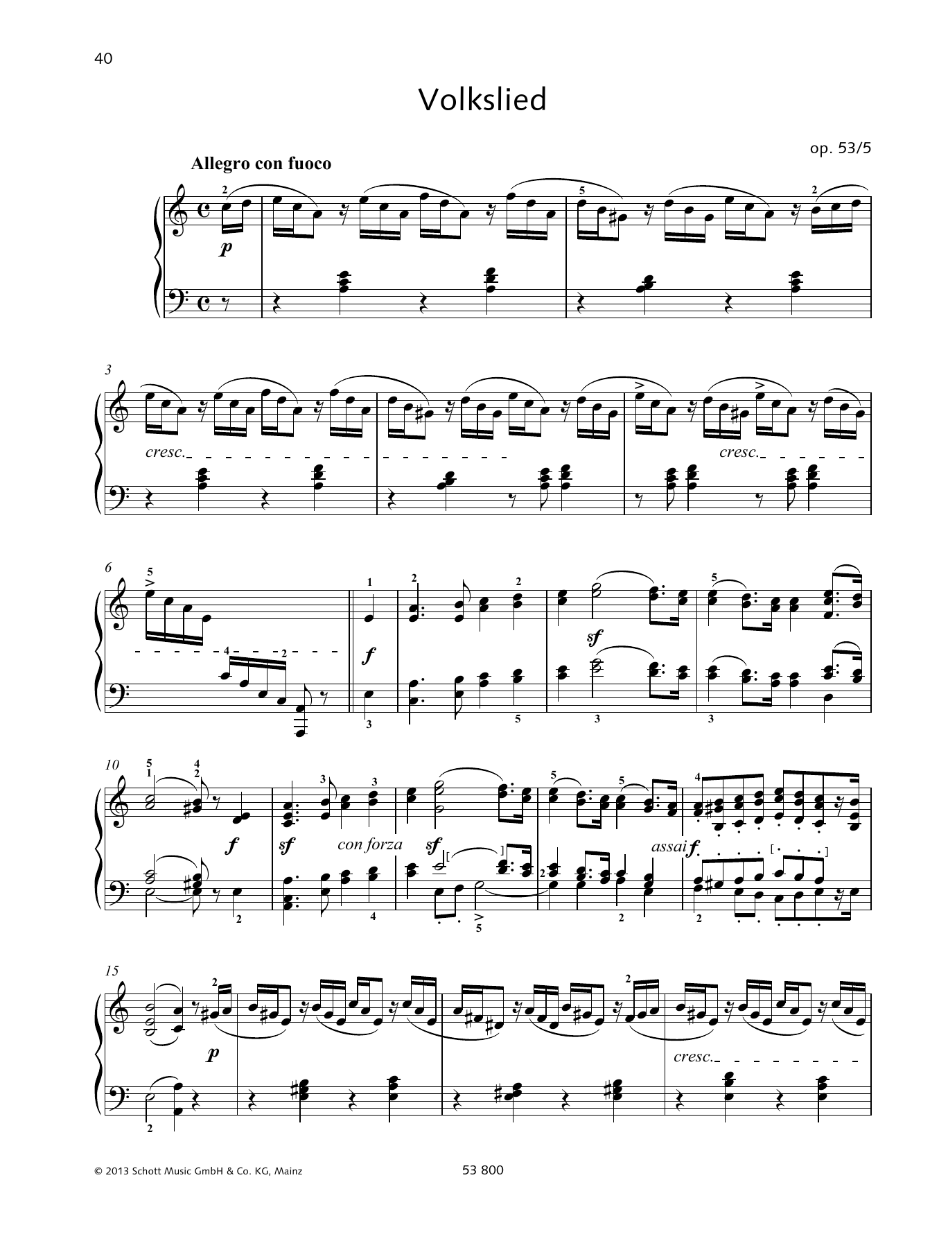 Felix Mendelssohn Bartholdy Allegro don fuoco Sheet Music Notes & Chords for Piano Solo - Download or Print PDF