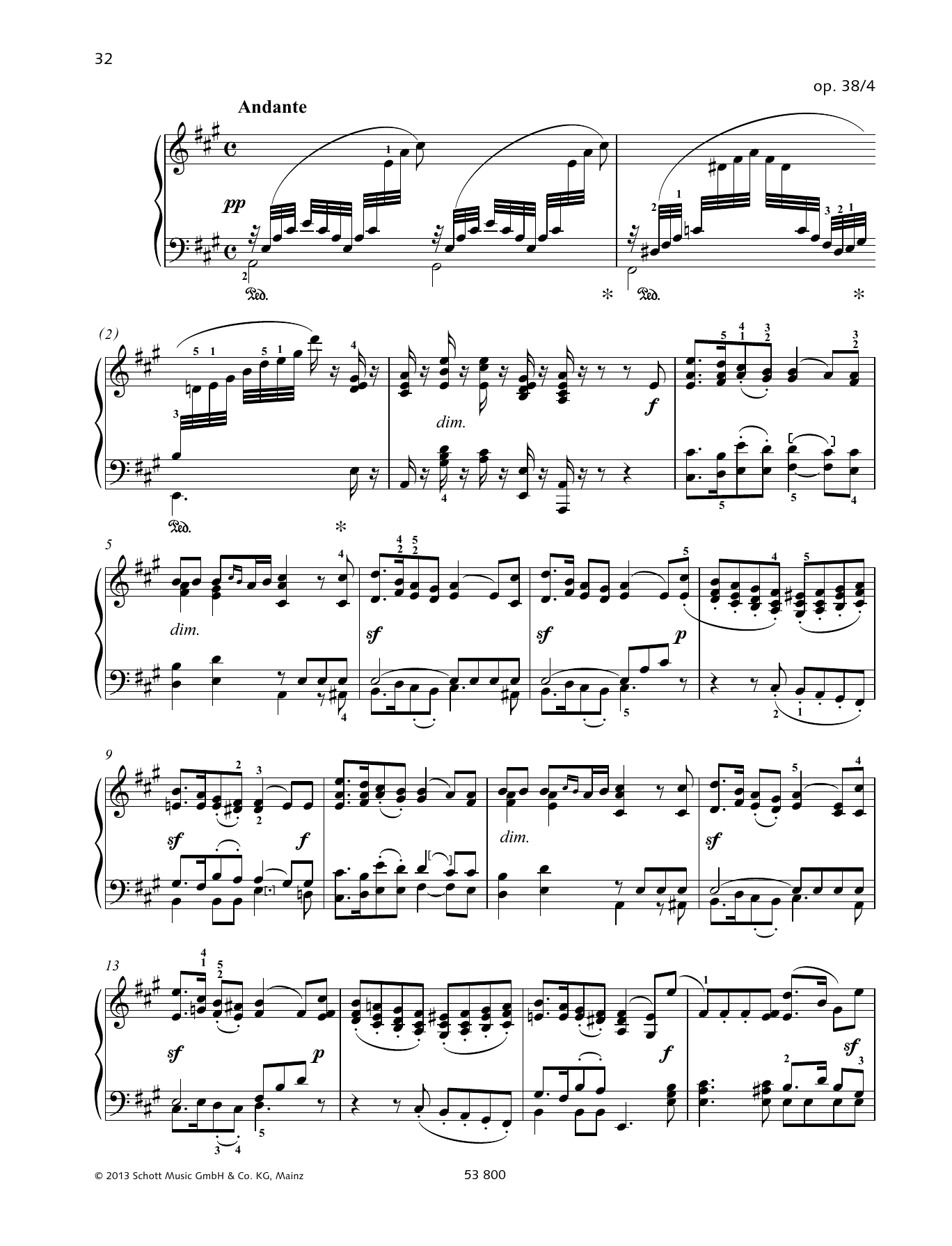 Felix Mendelssohn Bartholdy Andante Sheet Music Notes & Chords for Woodwind Solo - Download or Print PDF