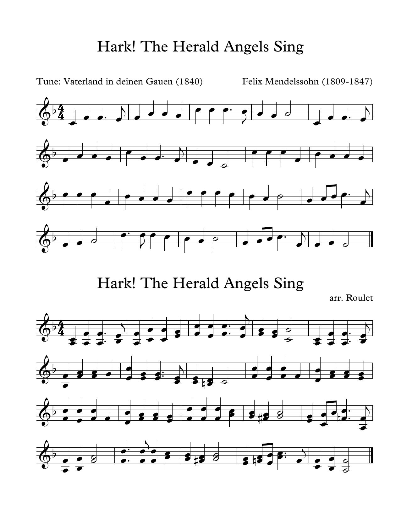 Felix Mendelssohn Hark The Harold Angels Sing (arr. Patrick Roulet) Sheet Music Notes & Chords for Marimba Solo - Download or Print PDF