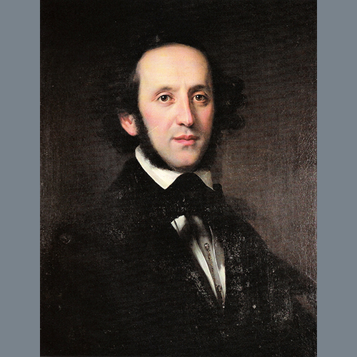 Felix Mendelssohn, On Wings Of Song, Melody Line & Chords