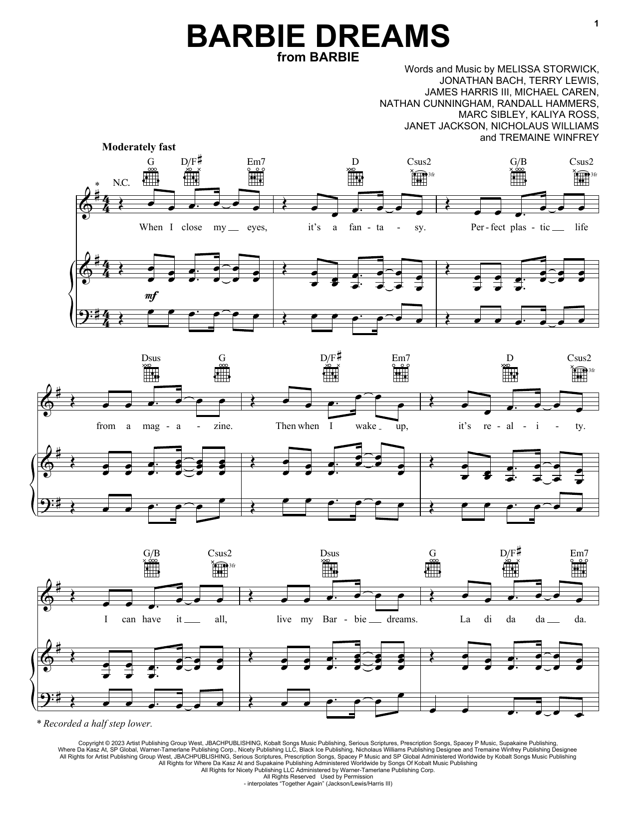 FIFTY FIFTY Barbie Dreams (from Barbie) (feat. Kaliii) Sheet Music Notes & Chords for Trombone Solo - Download or Print PDF