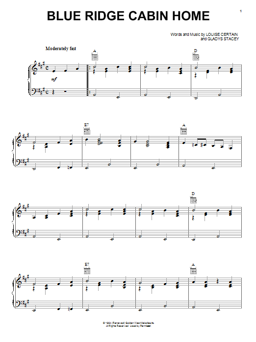 Preview Flatt & Scruggs Blue Ridge Cabin Home Folk sheet music, notes and chords for Guitar Tab, SKU: 83115 Blue Ridge Cabin Home sheet music