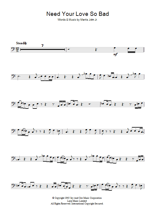 Fleetwood Mac Need Your Love So Bad Sheet Music Notes & Chords for Piano - Download or Print PDF