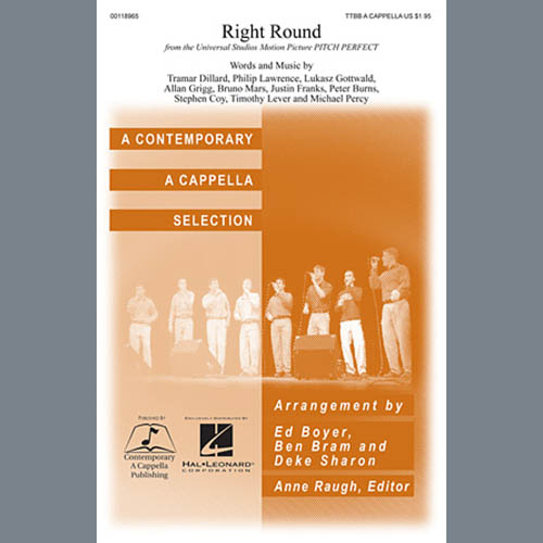 Flo Rida, Right Round (arr. Deke Sharon), TTBB A Cappella