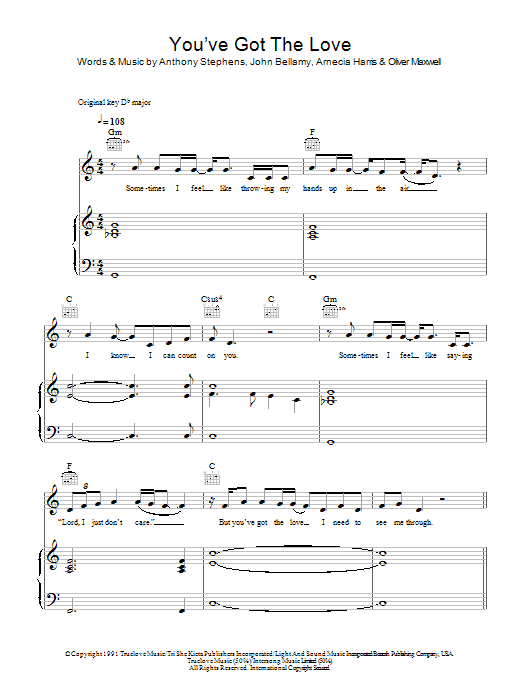 Preview Florence And The Machine You Got The Love Rock sheet music, notes and chords for Piano, Vocal & Guitar, SKU: 48315 You Got The Love sheet music