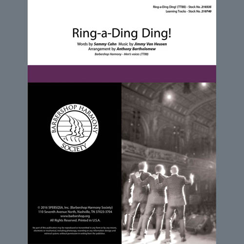 Forefront, Ring-a-Ding Ding (arr. Anthony Bartholomew), TTBB Choir