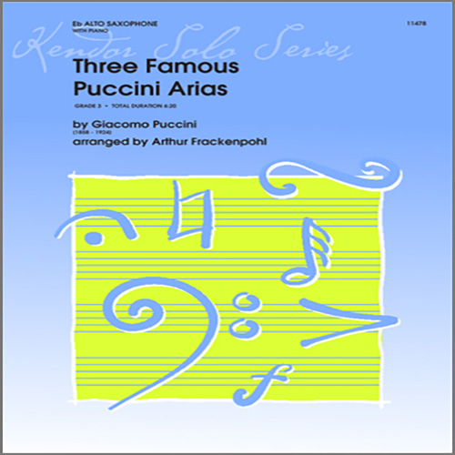 Frackenpohl Frackenpohl, Three Famous Puccini Arias - Piano/Score, Brass Solo