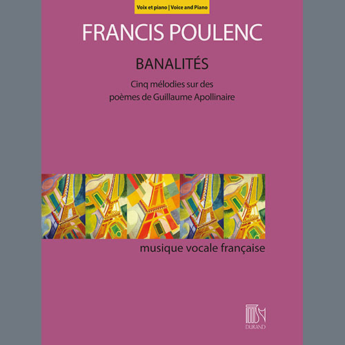 Francis Poulenc, Banalités, Piano & Vocal