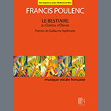 Download Francis Poulenc Le Bestiaire ou le Cortège d'Orphée (Low Voice) sheet music and printable PDF music notes