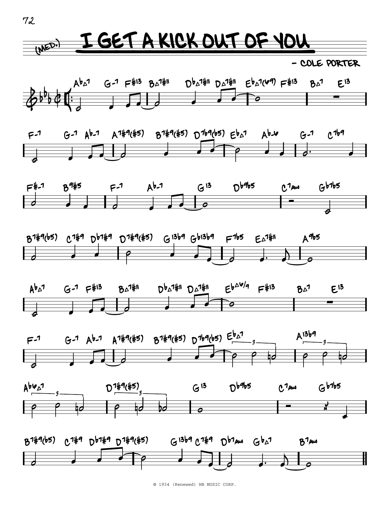 Frank Sinatra I Get A Kick Out Of You (arr. David Hazeltine) Sheet Music Notes & Chords for Real Book – Enhanced Chords - Download or Print PDF