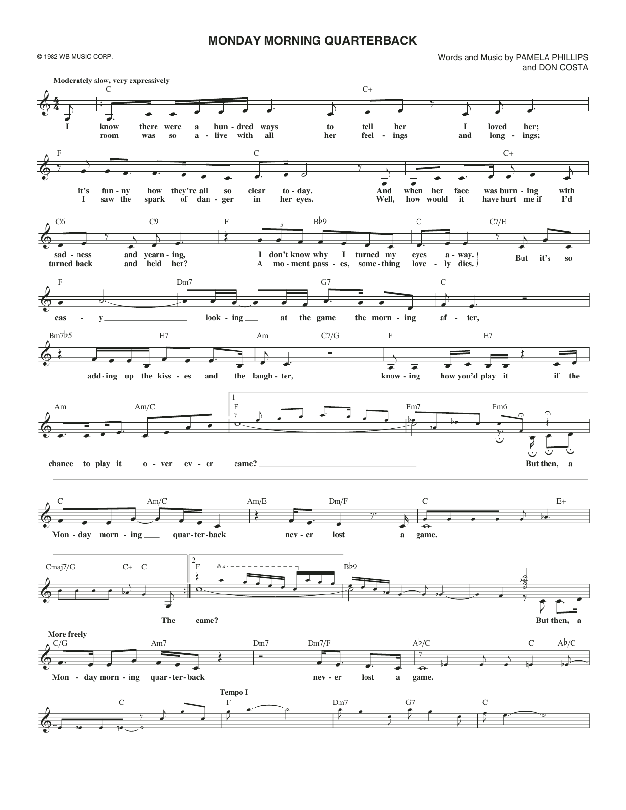 Frank Sinatra Monday Morning Quarterback Sheet Music Notes & Chords for Lead Sheet / Fake Book - Download or Print PDF
