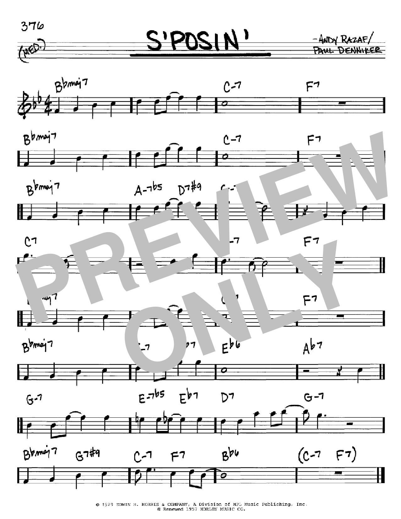 Frank Sinatra S'posin' Sheet Music Notes & Chords for Piano, Vocal & Guitar (Right-Hand Melody) - Download or Print PDF