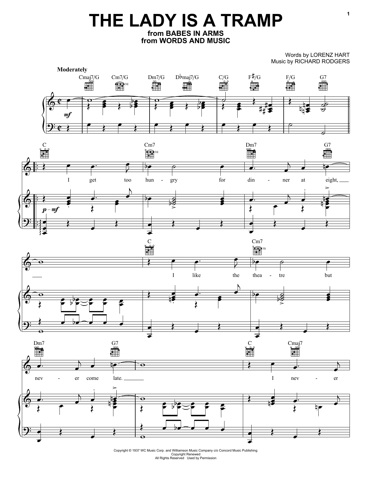 Frank Sinatra The Lady Is A Tramp Sheet Music Notes & Chords for Tenor Sax Solo - Download or Print PDF