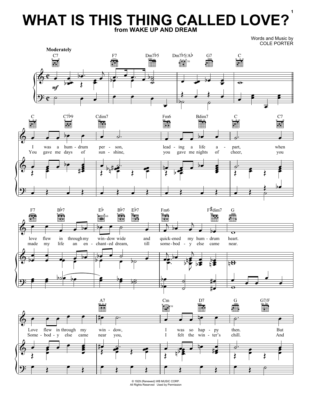 Frank Sinatra What Is This Thing Called Love? Sheet Music Notes & Chords for Real Book – Melody & Chords - Download or Print PDF
