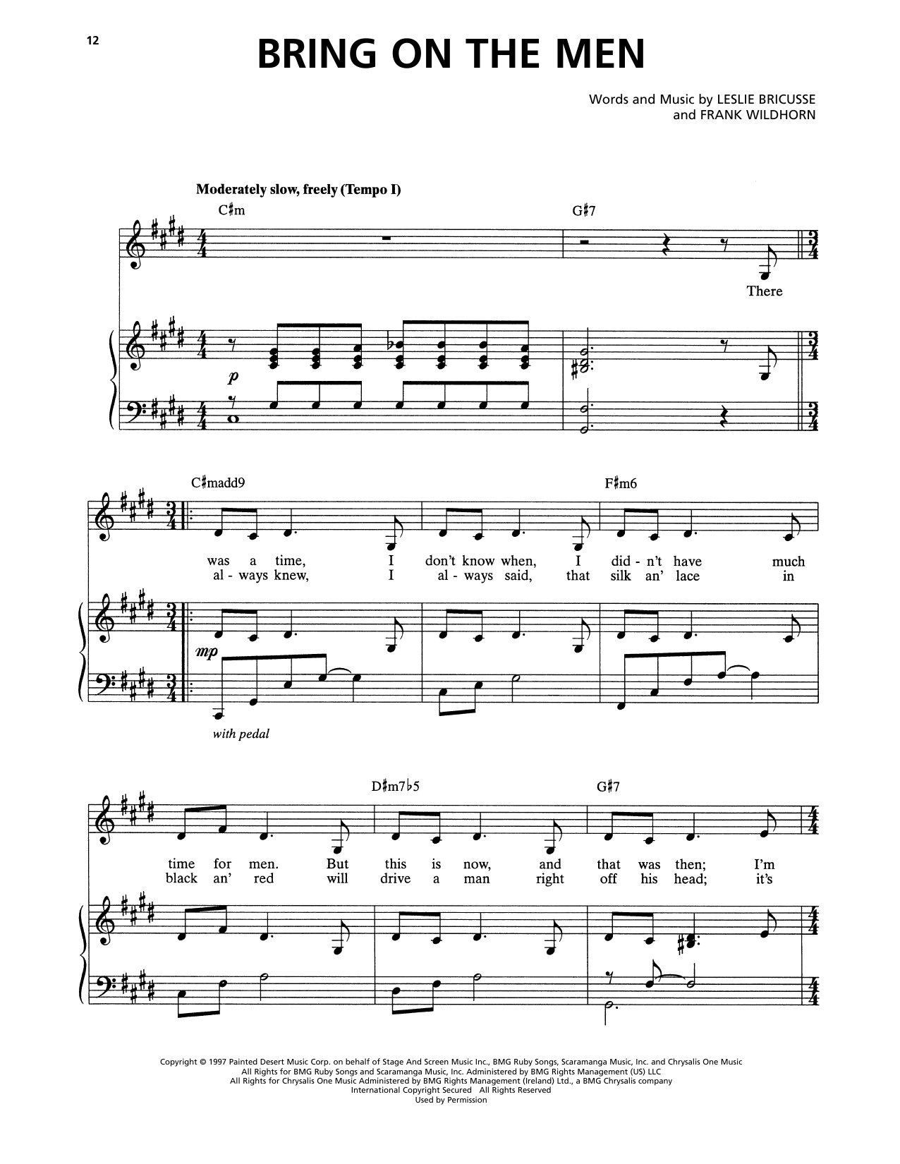 Frank Wildhorn & Leslie Bricusse Bring On The Men (from Jekyll & Hyde) Sheet Music Notes & Chords for Piano & Vocal - Download or Print PDF