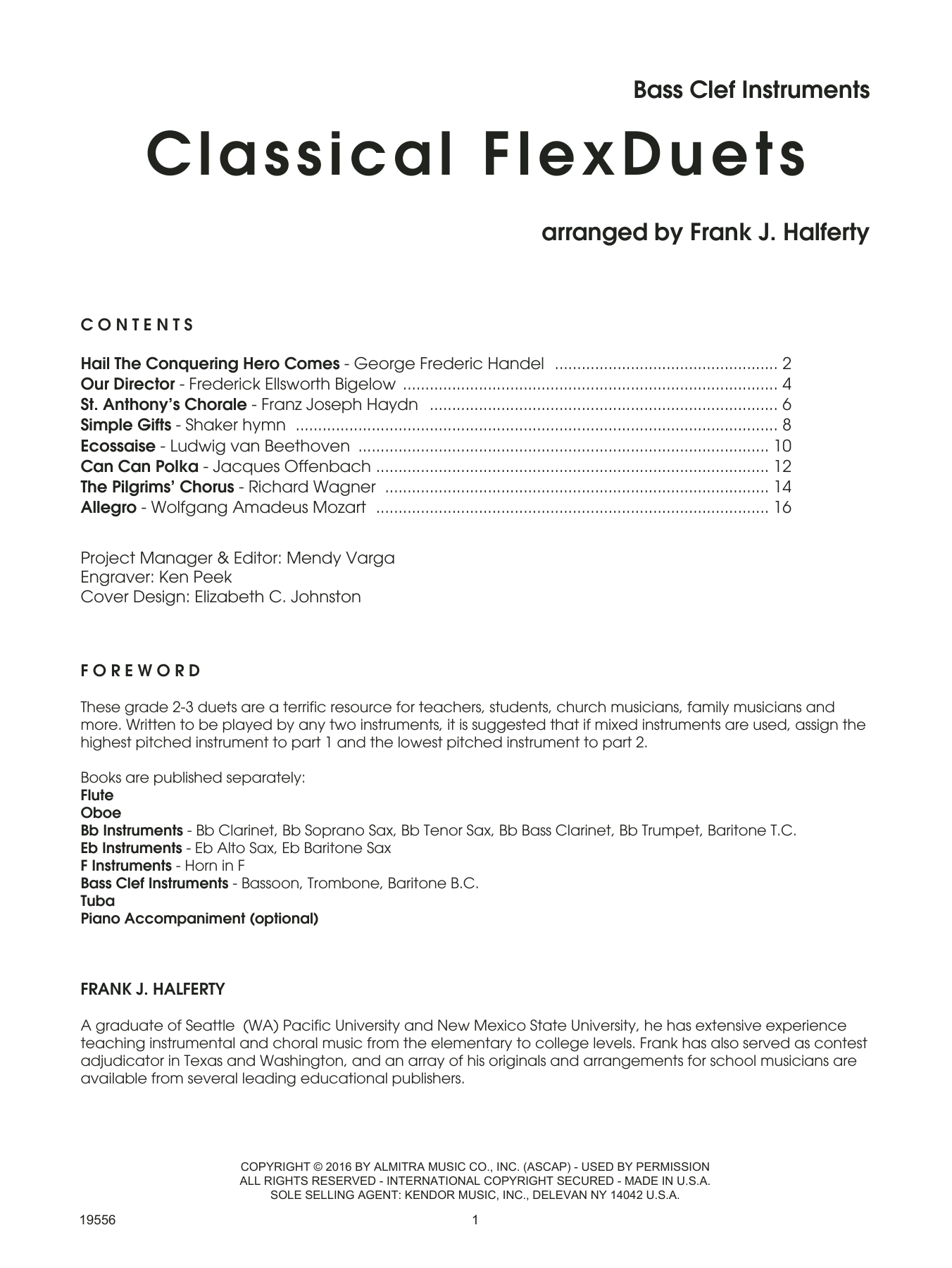 Classical FlexDuets - Bass Clef Instruments sheet music