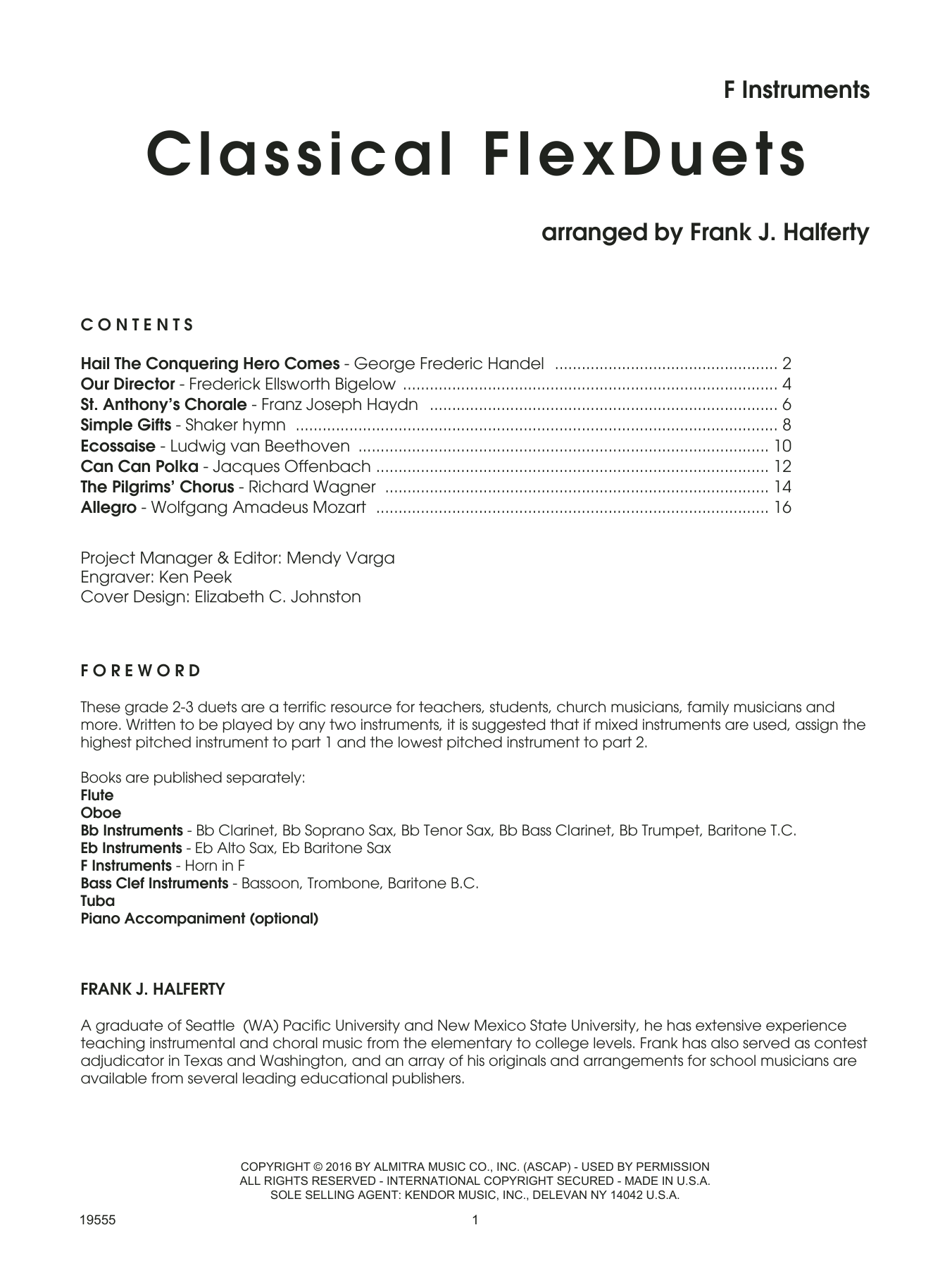 Classical FlexDuets - F Instruments sheet music