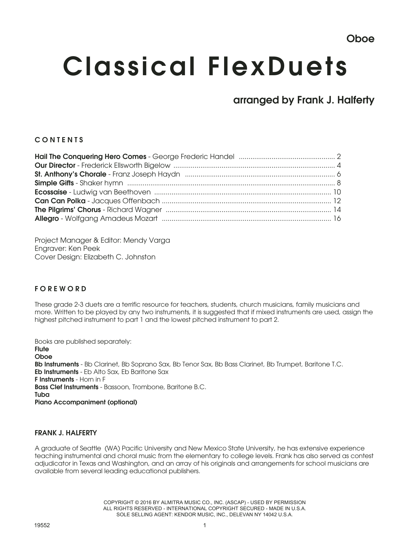 Classical FlexDuets - Oboe sheet music