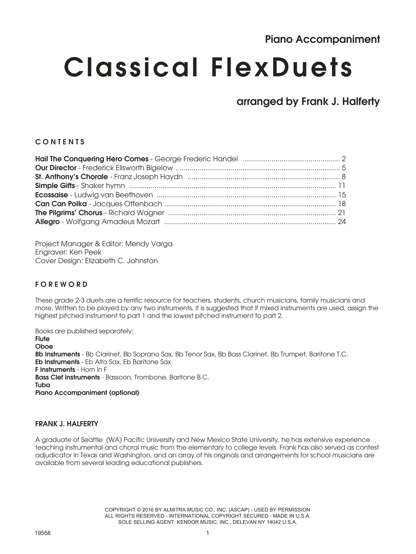 Classical FlexDuets - Piano Accompaniment (optional) sheet music