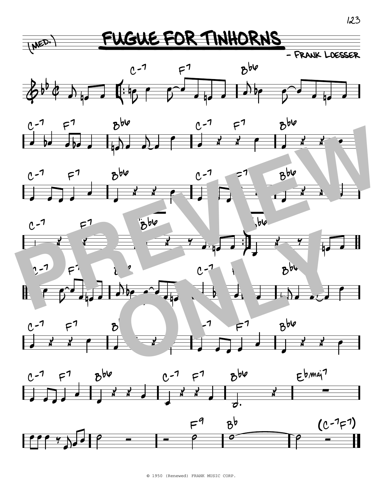 Fugue For Tinhorns sheet music