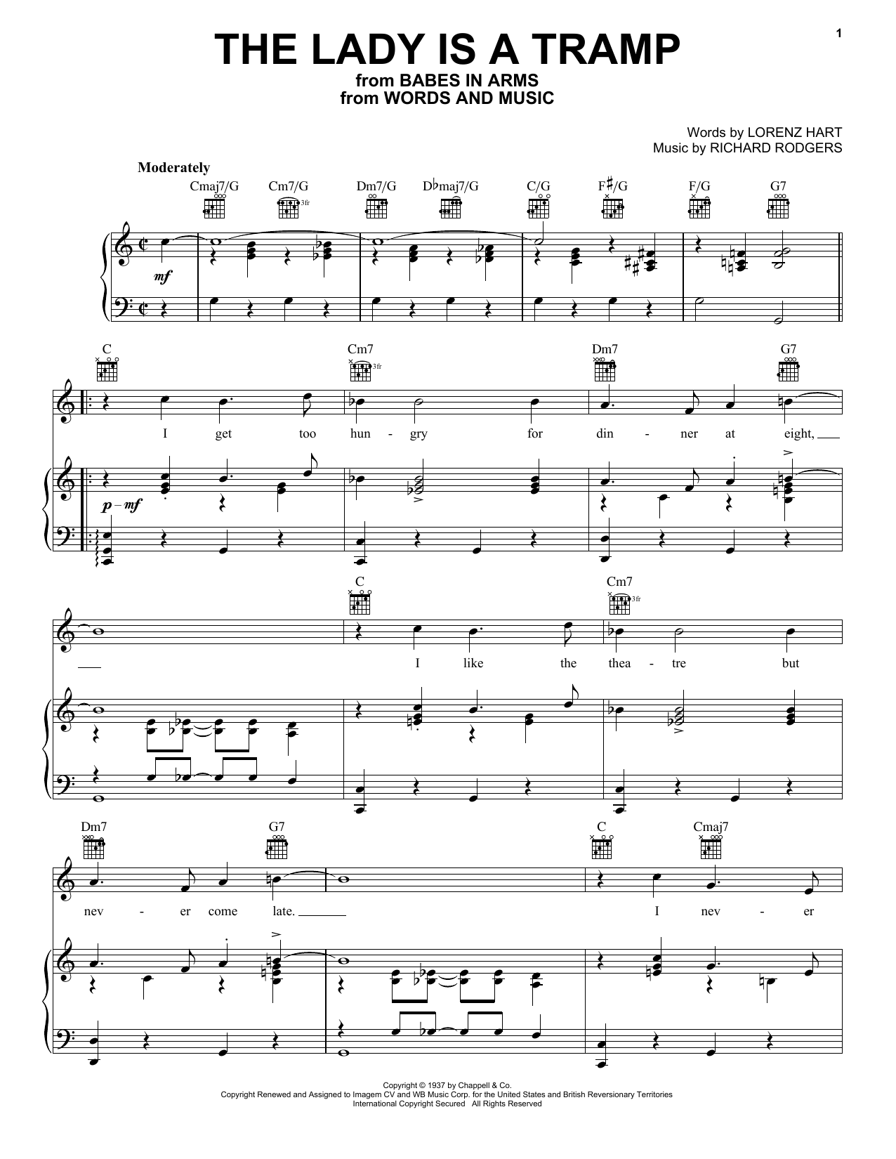 Preview Frank Sinatra The Lady Is A Tramp Jazz sheet music, notes and chords for Flute, SKU: 33079 The Lady Is A Tramp sheet music