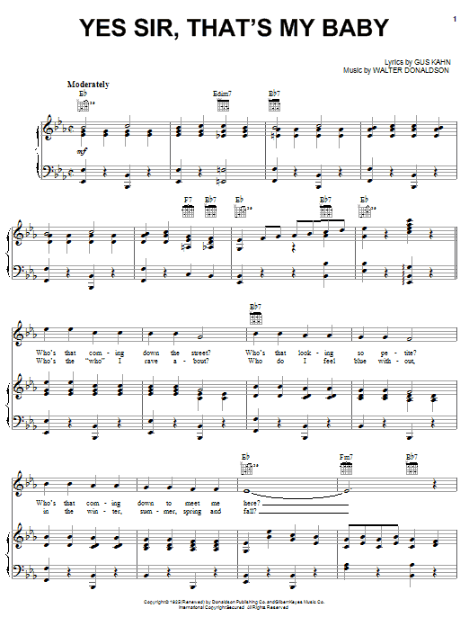 Frank Sinatra Yes Sir That S My Baby Sheet Music Download Pdf Score Frank Sinatra Yes Sir That S My Baby Sheet Music Download Pdf Score