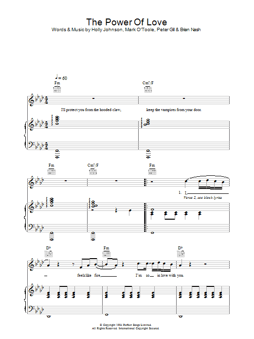 Frankie Goes To Hollywood The Power Of Love Sheet Music Notes & Chords for Clarinet - Download or Print PDF