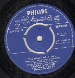 Frankie Vaughan, The Heart Of A Man, Piano, Vocal & Guitar (Right-Hand Melody)