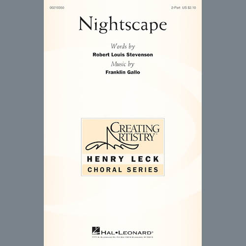 Franklin Gallo, Nightscape, 2-Part Choir