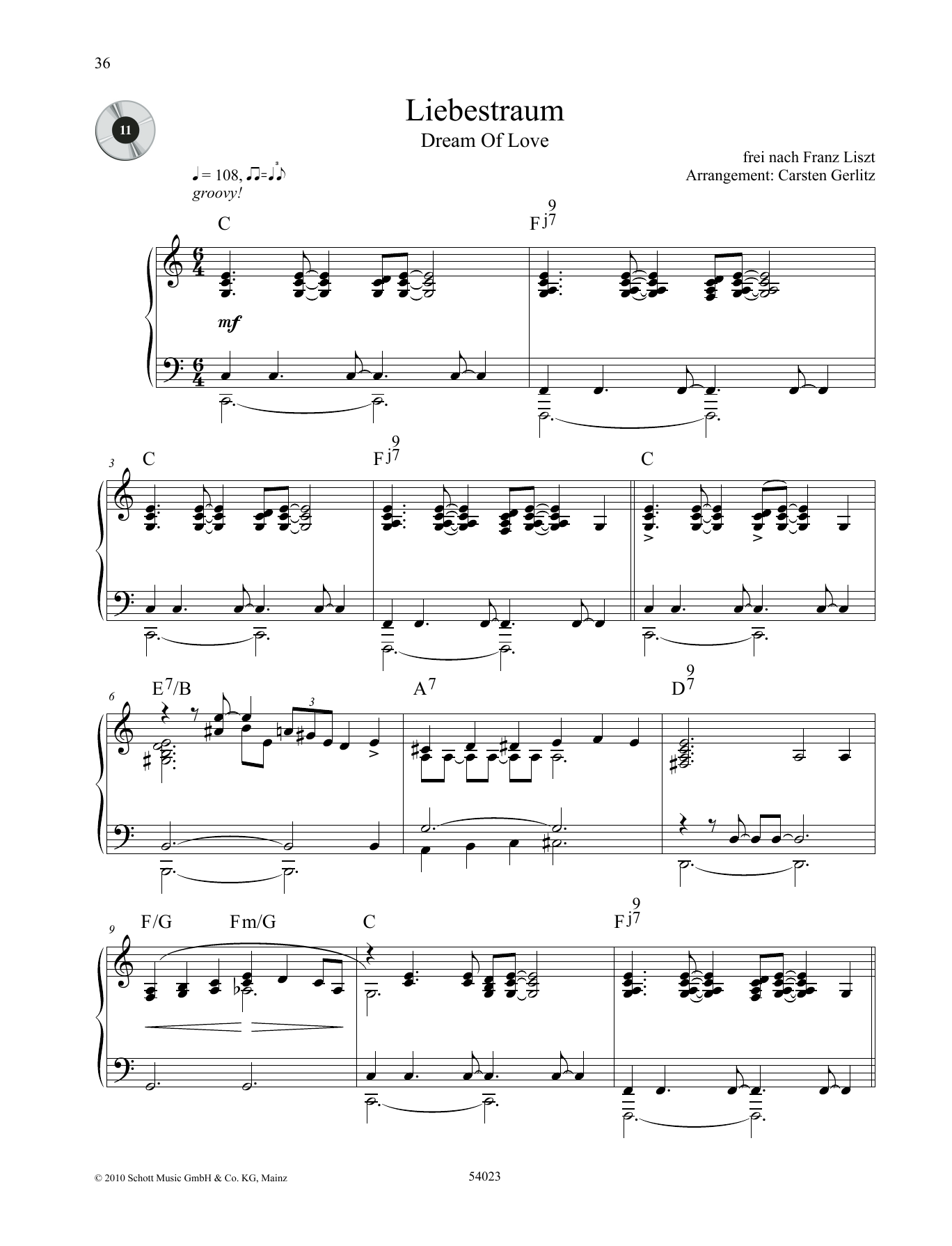 Franz Liszt Dream of Love Sheet Music Notes & Chords for Piano Solo - Download or Print PDF