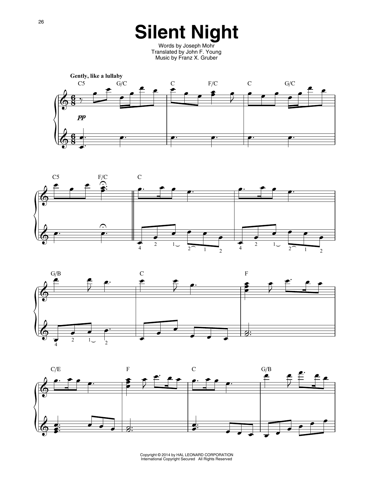 Franz X. Gruber Silent Night (arr. Maeve Gilchrist) Sheet Music Notes & Chords for Harp - Download or Print PDF